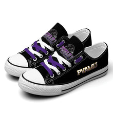 Load image into Gallery viewer, NCAA Prairie View A&amp;M Panthers Low Top Canvas Shoes Gift For Fans H3010