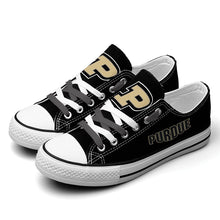 Load image into Gallery viewer, NCAA Purdue Boilermakers Low Top Canvas Shoes Gift For Fans H3010
