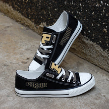 Load image into Gallery viewer, NCAA Purdue Boilermakers Low Top Canvas Shoes Gift For Fans H3010