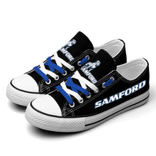 Load image into Gallery viewer, NCAA Samford Bulldogs Low Top Canvas Shoes Gift For Fans H3010