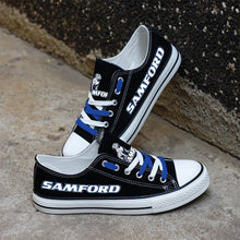 Load image into Gallery viewer, NCAA Samford Bulldogs Low Top Canvas Shoes Gift For Fans H3010