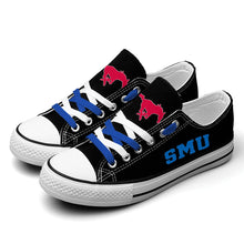Load image into Gallery viewer, NCAA SMU Mustang Low Top Canvas Shoes Gift For Fans H3010