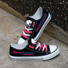 Load image into Gallery viewer, NCAA South Alabama Jaguars Low Top Canvas Shoes Gift For Fans H3010