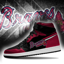 Load image into Gallery viewer, Atlanta Braves MLB Jordan Sneakers Shoes T2910-V01-29