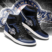 Load image into Gallery viewer, Milwaukee Brewers MLB Jordan Sneakers Shoes T2910-V01-15