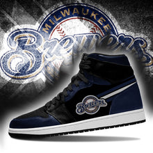 Load image into Gallery viewer, Milwaukee Brewers MLB Jordan Sneakers Shoes T2910-V01-15