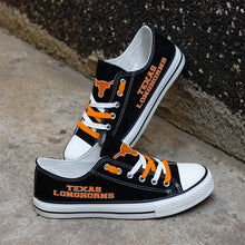 Load image into Gallery viewer, NCAA Texas Longhorns Low Top Canvas Shoes Gift For Fans H3010