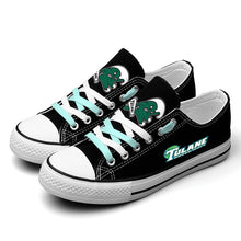 Load image into Gallery viewer, NCAA Tulane Green Wave Low Top Canvas Shoes Gift For Fans H3010