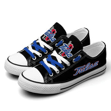 Load image into Gallery viewer, NCAA Tulsa Golden Hurricane Low Top Canvas Shoes Gift For Fans H3010