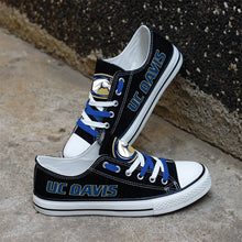 Load image into Gallery viewer, NCAA UC Davis Aggies Low Top Canvas Shoes Gift For Fans H3010