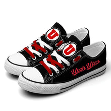 Load image into Gallery viewer, NCAA Utah Utes Low Top Canvas Shoes Gift For Fans H3010