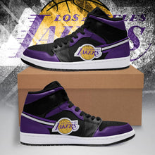 Load image into Gallery viewer, Los Angeles Lakers NBA Jordan Sneakers Shoes T2910-V01-17