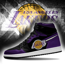 Load image into Gallery viewer, Los Angeles Lakers NBA Jordan Sneakers Shoes T2910-V01-17
