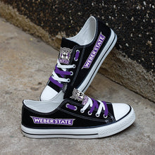 Load image into Gallery viewer, NCAA Weber State Wildcats Low Top Canvas Shoes Gift For Fans H3010