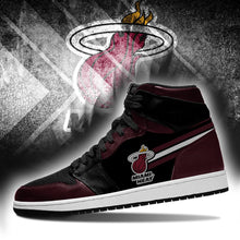 Load image into Gallery viewer, Miami Heat NBA Jordan Sneakers Shoes T2910-V01-15