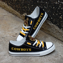 Load image into Gallery viewer, NCAA Wyoming Cowboys Low Top Canvas Shoes Gift For Fans H3010
