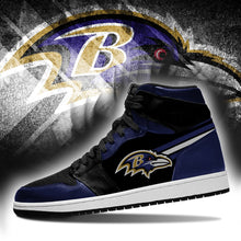 Load image into Gallery viewer, Baltimore Ravens NFL Jordan Sneakers Shoes T2910-V01-30
