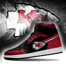 Load image into Gallery viewer, Kansas City Chiefs NFL Jordan Sneakers Shoes T2910-V01-17