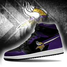 Load image into Gallery viewer, Minnesota Vikings NFL Jordan Sneakers Shoes T2910-V01-13