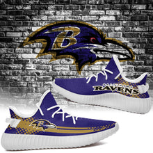 Load image into Gallery viewer, Baltimore Ravens NFL Sport Teams Like Yeezy Boost Shoes T1810 010