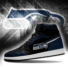 Load image into Gallery viewer, Seattle Seahawks NFL Jordan Sneakers Shoes T2910-V01-4