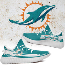 Load image into Gallery viewer, Miami Dolphins NFL Sport Teams Like Yeezy Boost Shoes T1810 026