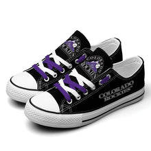 Load image into Gallery viewer, MLB Colorado Rockies Low Top Canvas Shoes Gift For Fans H0411