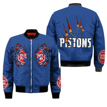 Load image into Gallery viewer, Detroit Pistons NBA Claws Bomber Jacket Apparel Gift For Fans L0411-09