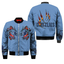 Load image into Gallery viewer, Memphis Grizzlies NBA Claws Bomber Jacket Apparel Gift For Fans L0411-015