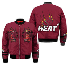 Load image into Gallery viewer, Miami Heat NBA Claws Bomber Jacket Apparel Gift For Fans L0411-016