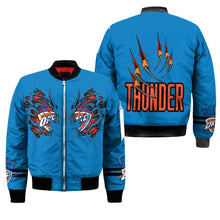 Load image into Gallery viewer, Oklahoma City Thunder NBA Claws Bomber Jacket Apparel Gift For Fans L0411-021