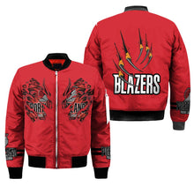 Load image into Gallery viewer, Portland Trailblazers NBA Claws Bomber Jacket Apparel Gift For Fans L0411-025