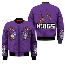 Load image into Gallery viewer, Sacramento Kings NBA Claws Bomber Jacket Apparel Gift For Fans L0411-026