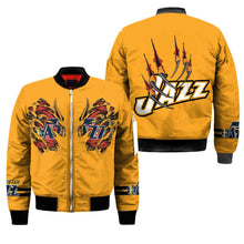 Load image into Gallery viewer, Utah Jazz NBA Claws Bomber Jacket Apparel Gift For Fans L0411-029