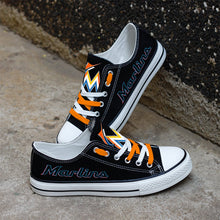 Load image into Gallery viewer, MLB Miami Marlins Low Top Canvas Shoes Gift For Fans H0411