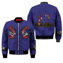 Load image into Gallery viewer, Baltimore Ravens NFL Claws Bomber Jacket Apparel Gift For Fans L0411-03