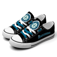 Load image into Gallery viewer, MLB Seattle Mariners Low Top Canvas Shoes Gift For Fans H0411