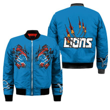 Load image into Gallery viewer, Detroit Lions NFL Claws Bomber Jacket Apparel Gift For Fans L0411-011