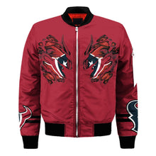 Load image into Gallery viewer, Houston Texans NFL Claws Bomber Jacket Apparel Gift For Fans L0411-013