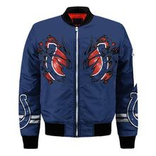 Load image into Gallery viewer, Indianapolis Colts NFL Claws Bomber Jacket Apparel Gift For Fans L0411-014