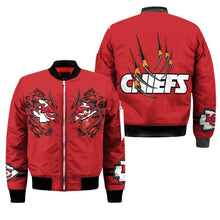 Load image into Gallery viewer, Kansas City Chiefs NFL Claws Bomber Jacket Apparel Gift For Fans L0411-016