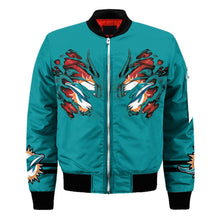 Load image into Gallery viewer, Miami Dolphins NFL Claws Bomber Jacket Apparel Gift For Fans L0411-019