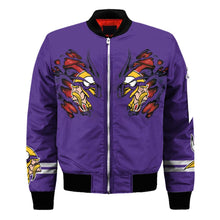 Load image into Gallery viewer, Minnesota Vikings NFL Claws Bomber Jacket Apparel Gift For Fans L0411-020