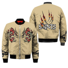 Load image into Gallery viewer, New Orleans Saints NFL Claws Bomber Jacket Apparel Gift For Fans L0411-022