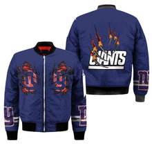 Load image into Gallery viewer, New York Giants NFL Claws Bomber Jacket Apparel Gift For Fans L0411-023