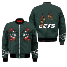 Load image into Gallery viewer, New York Jets NFL Claws Bomber Jacket Apparel Gift For Fans L0411-024