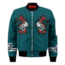 Load image into Gallery viewer, Philadelphia Eagles NFL Claws Bomber Jacket Apparel Gift For Fans L0411-026