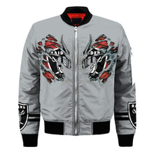Load image into Gallery viewer, Oakland Raiders NFL Claws Bomber Jacket Apparel Gift For Fans L0411-025