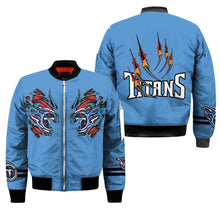 Load image into Gallery viewer, Tennessee Titans NFL Claws Bomber Jacket Apparel Gift For Fans L0411-031