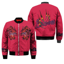 Load image into Gallery viewer, Atlanta Braves MLB Claws Bomber Jacket Apparel Gift For Fans L0411-02